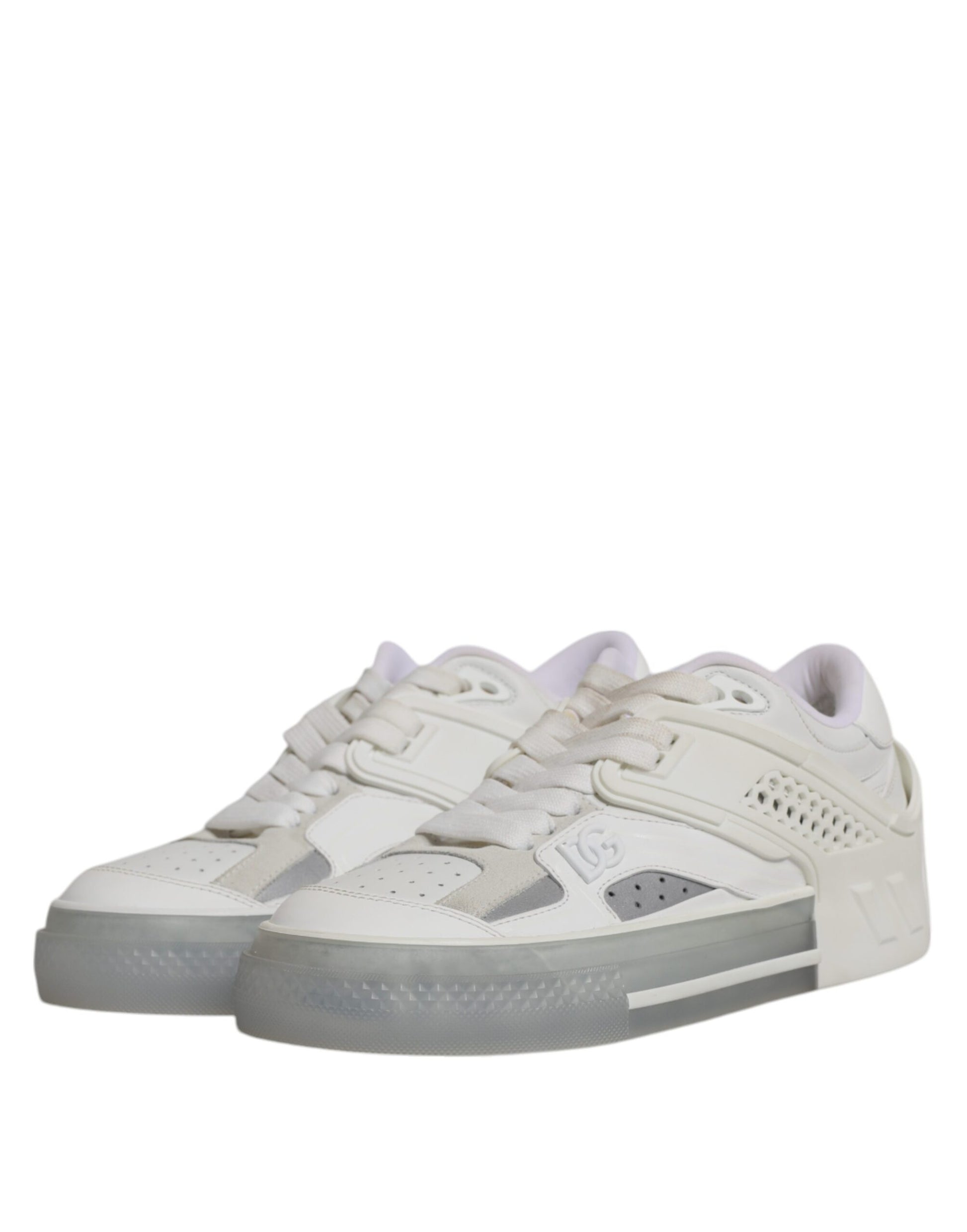 Dolce & Gabbana White DG Logo CUSTOM 2.Zero Sneakers Shoes Curated Luxury Accessories by Orvyn