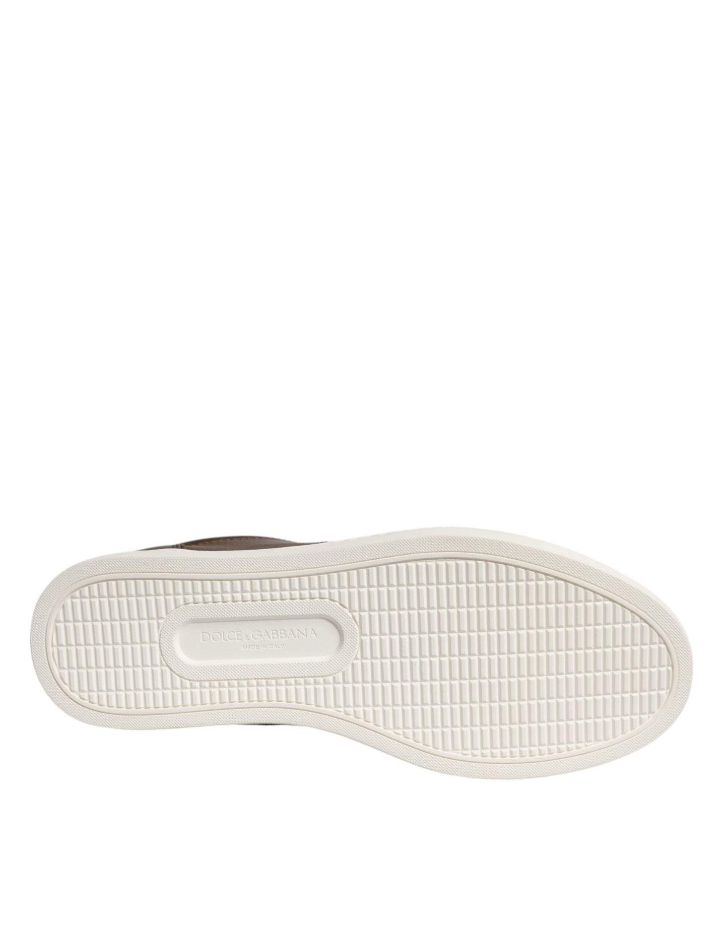 Dolce & Gabbana Gold Leather Logo London Men Sneaker Shoes Curated Luxury Accessories by Orvyn