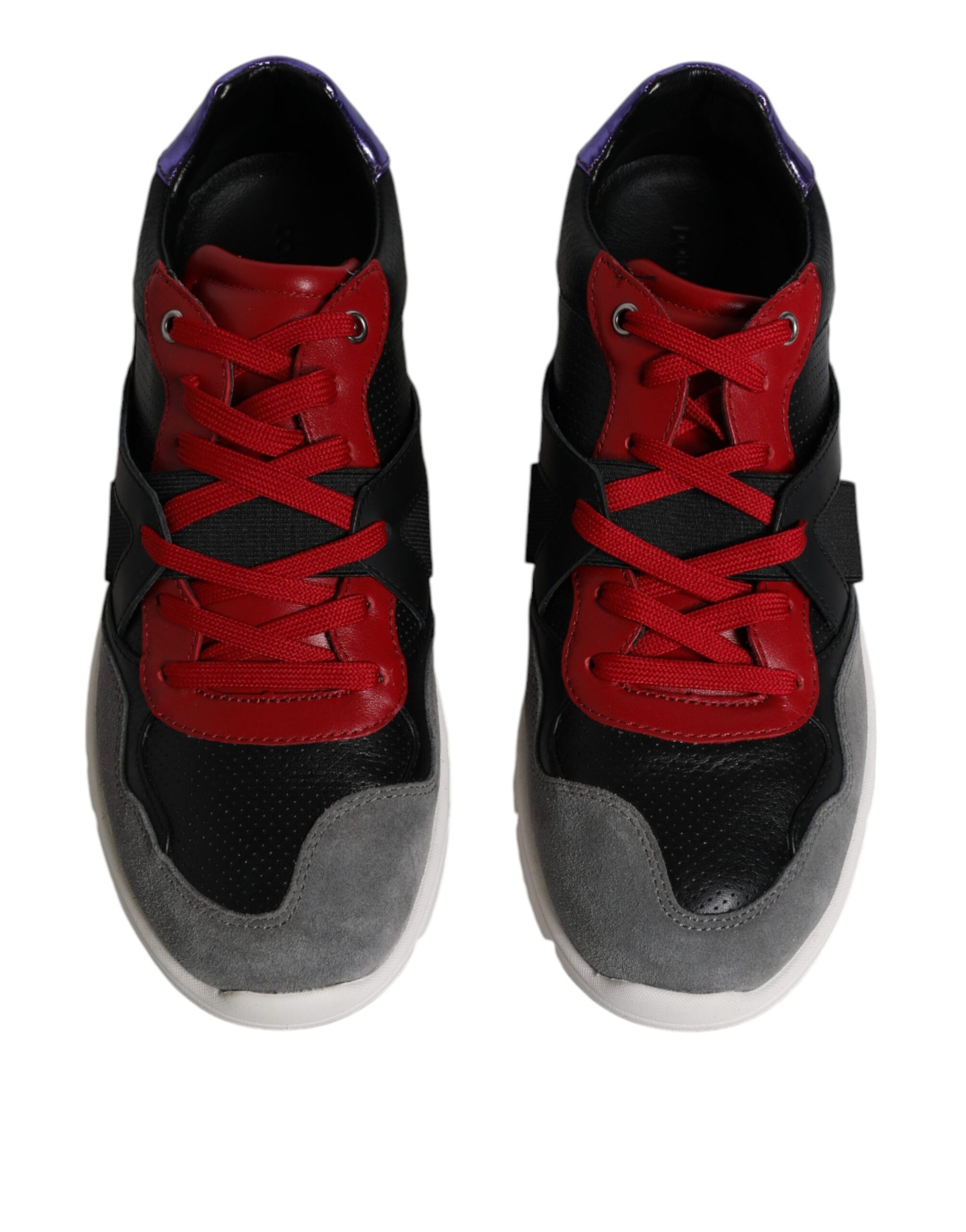 Dolce & Gabbana Multicolor Leather Suede Low Top Sneakers Shoes Curated Luxury Accessories by Orvyn