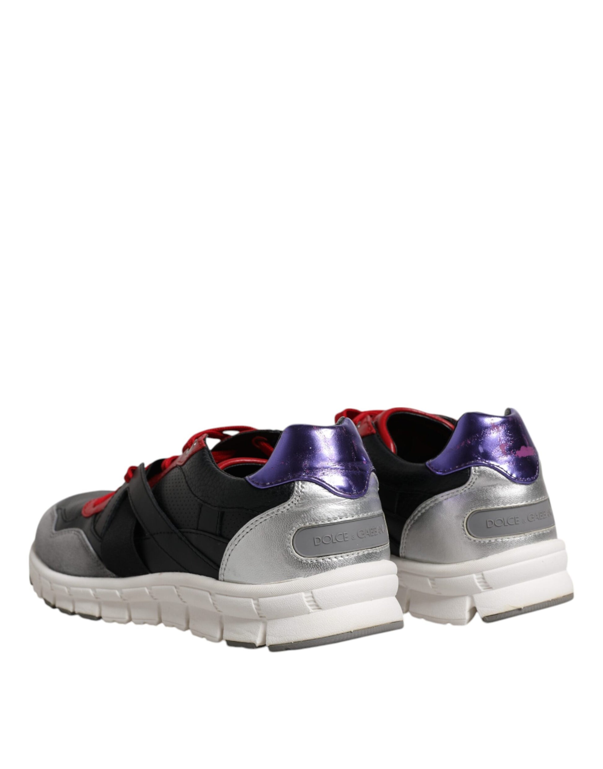 Dolce & Gabbana Multicolor Leather Suede Low Top Sneakers Shoes Curated Luxury Accessories by Orvyn