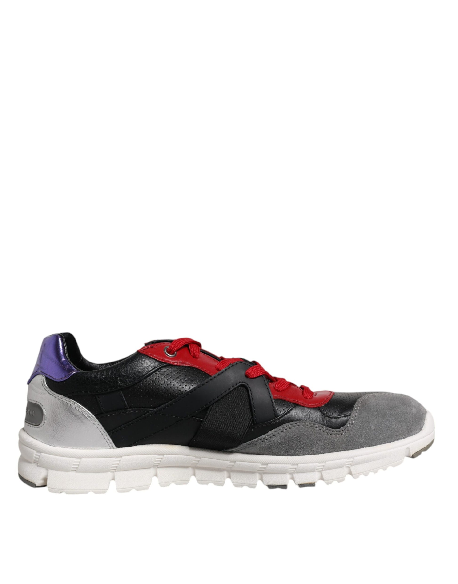 Dolce & Gabbana Multicolor Leather Suede Low Top Sneakers Shoes Curated Luxury Accessories by Orvyn