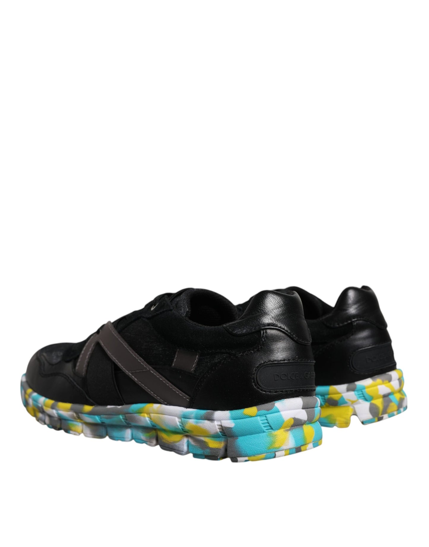 Dolce & Gabbana Black Polyester Low Top Men Sneakers Shoes Curated Luxury Accessories by Orvyn
