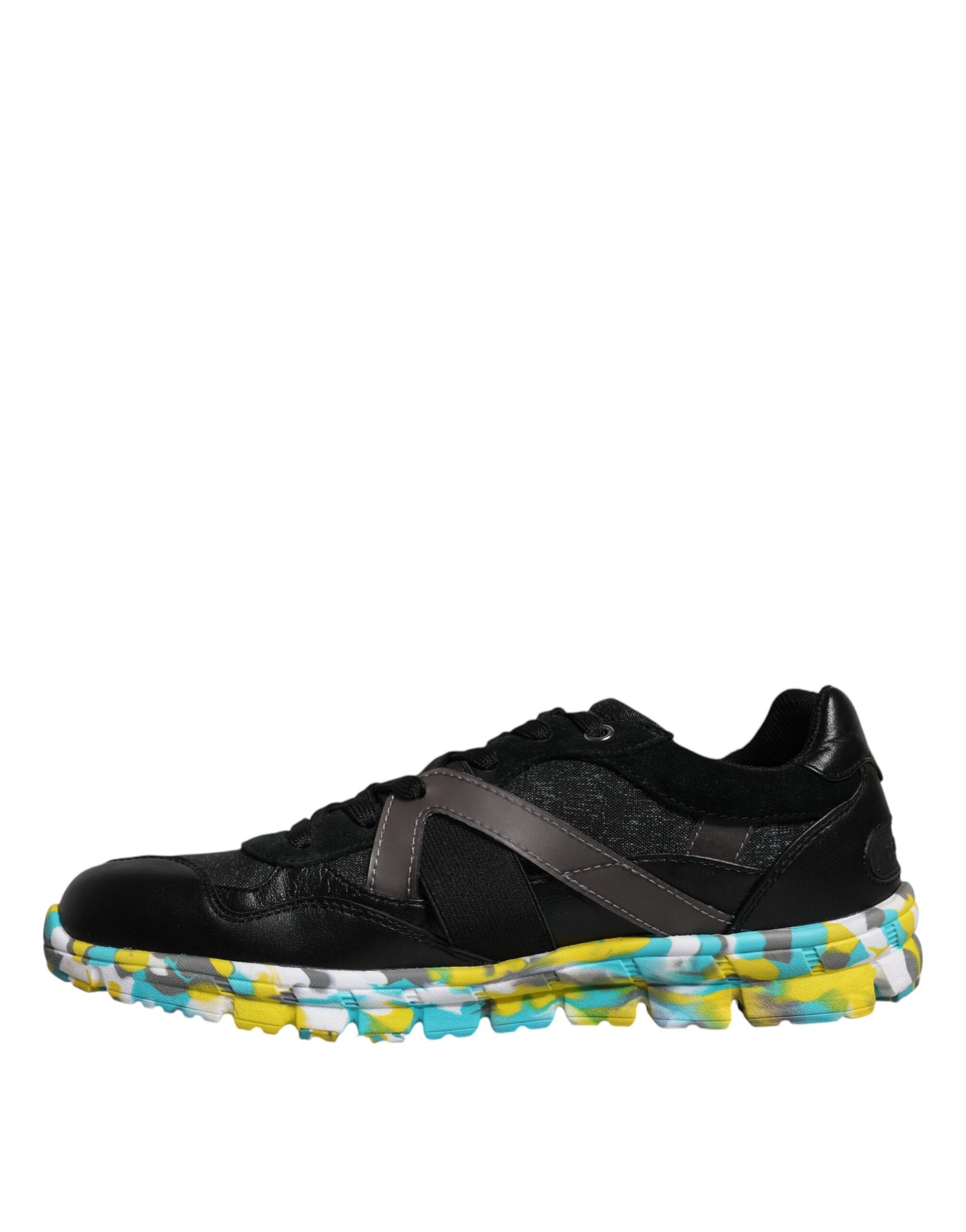 Dolce & Gabbana Black Polyester Low Top Men Sneakers Shoes Curated Luxury Accessories by Orvyn