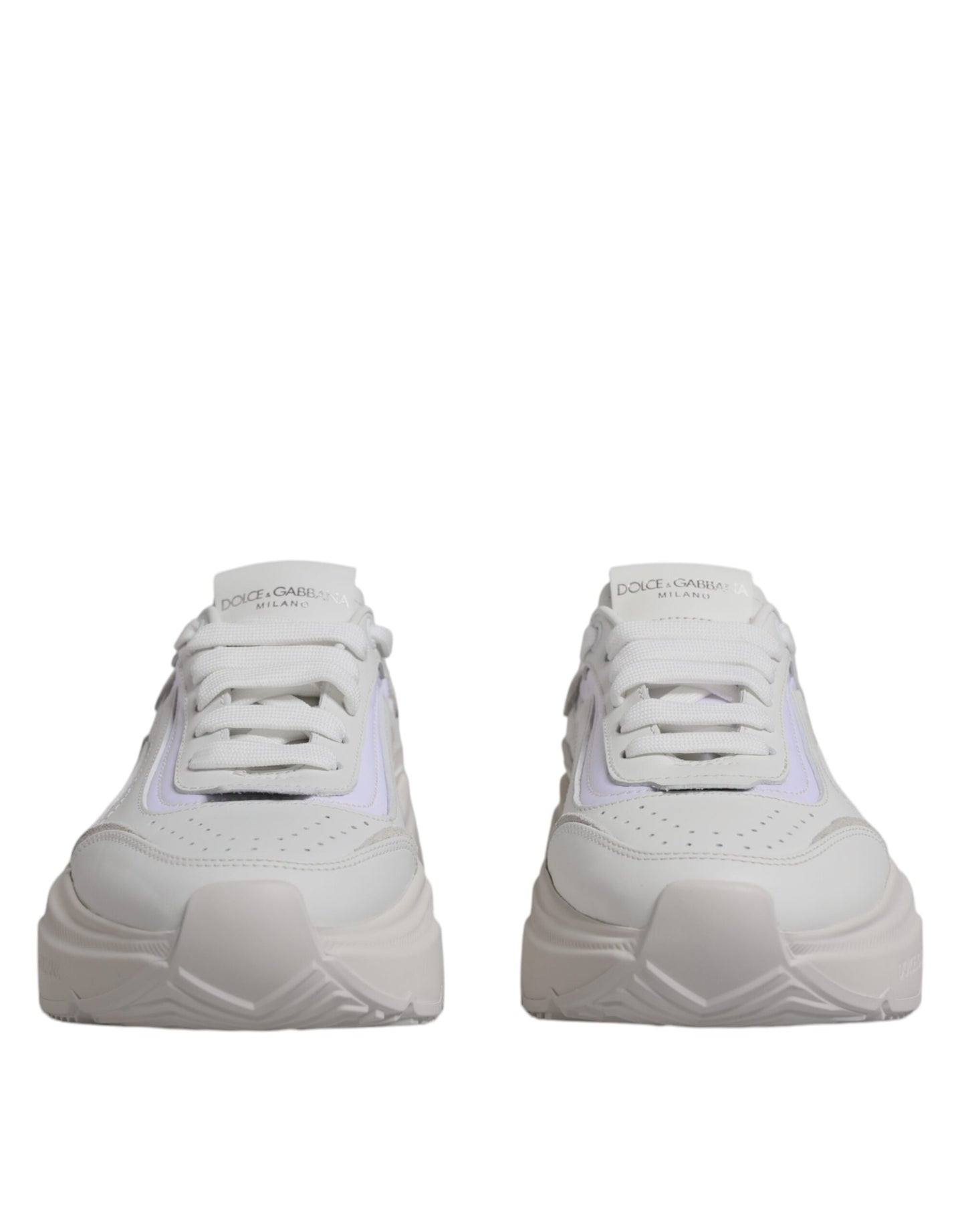 Dolce & Gabbana White Daymaster Low Top Sneakers Shoes Curated Luxury Accessories by Orvyn