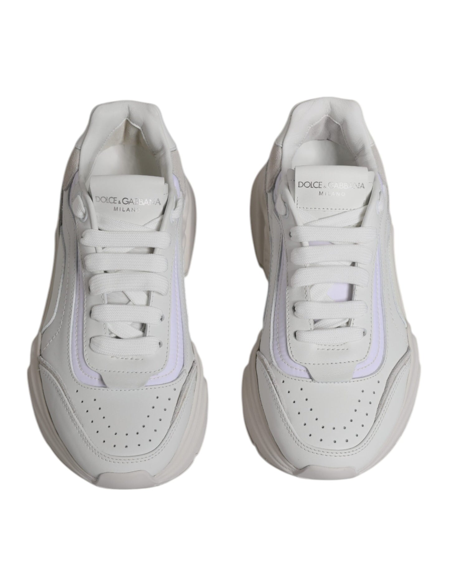 Dolce & Gabbana White Daymaster Low Top Sneakers Shoes Curated Luxury Accessories by Orvyn