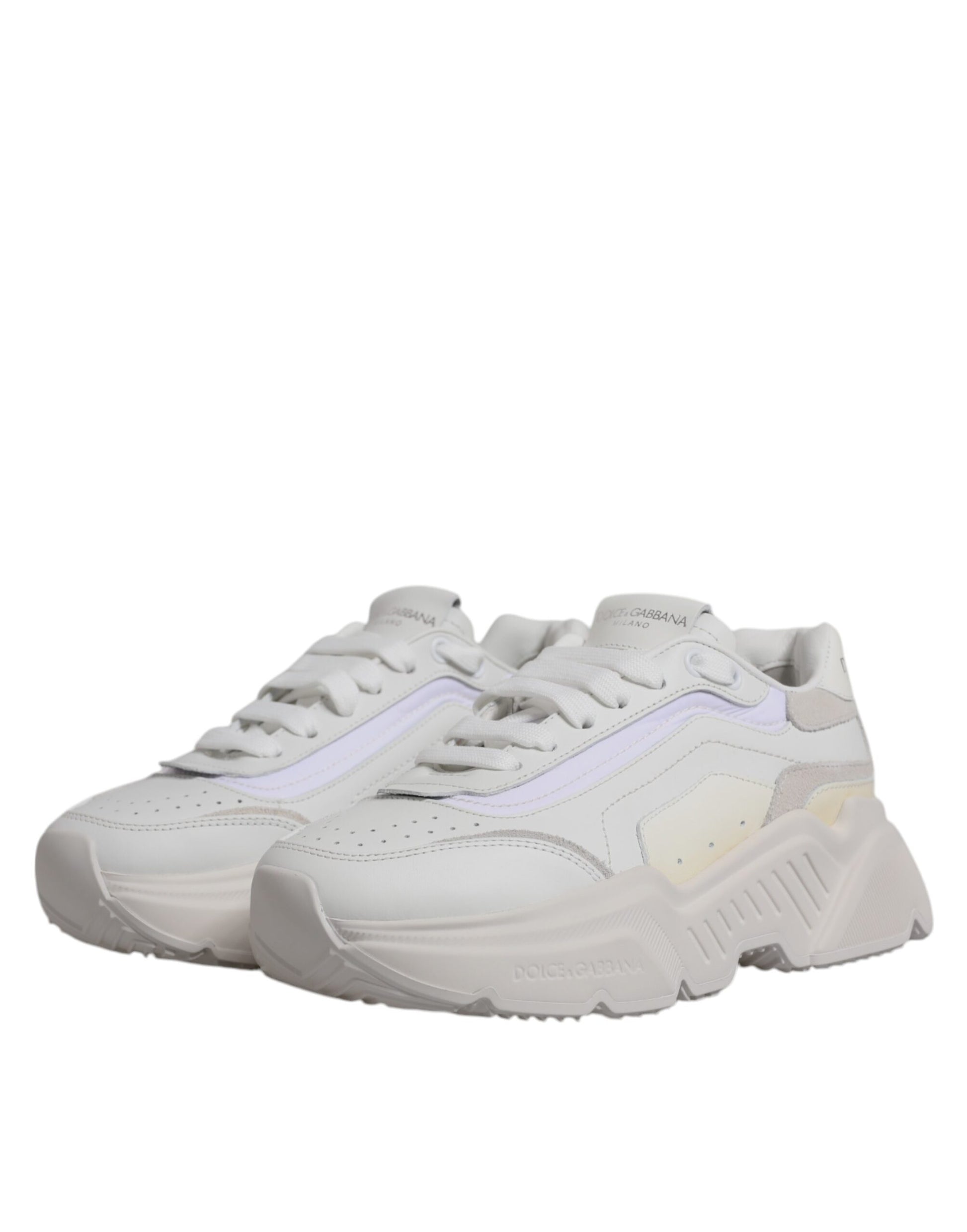 Dolce & Gabbana White Daymaster Low Top Sneakers Shoes Curated Luxury Accessories by Orvyn
