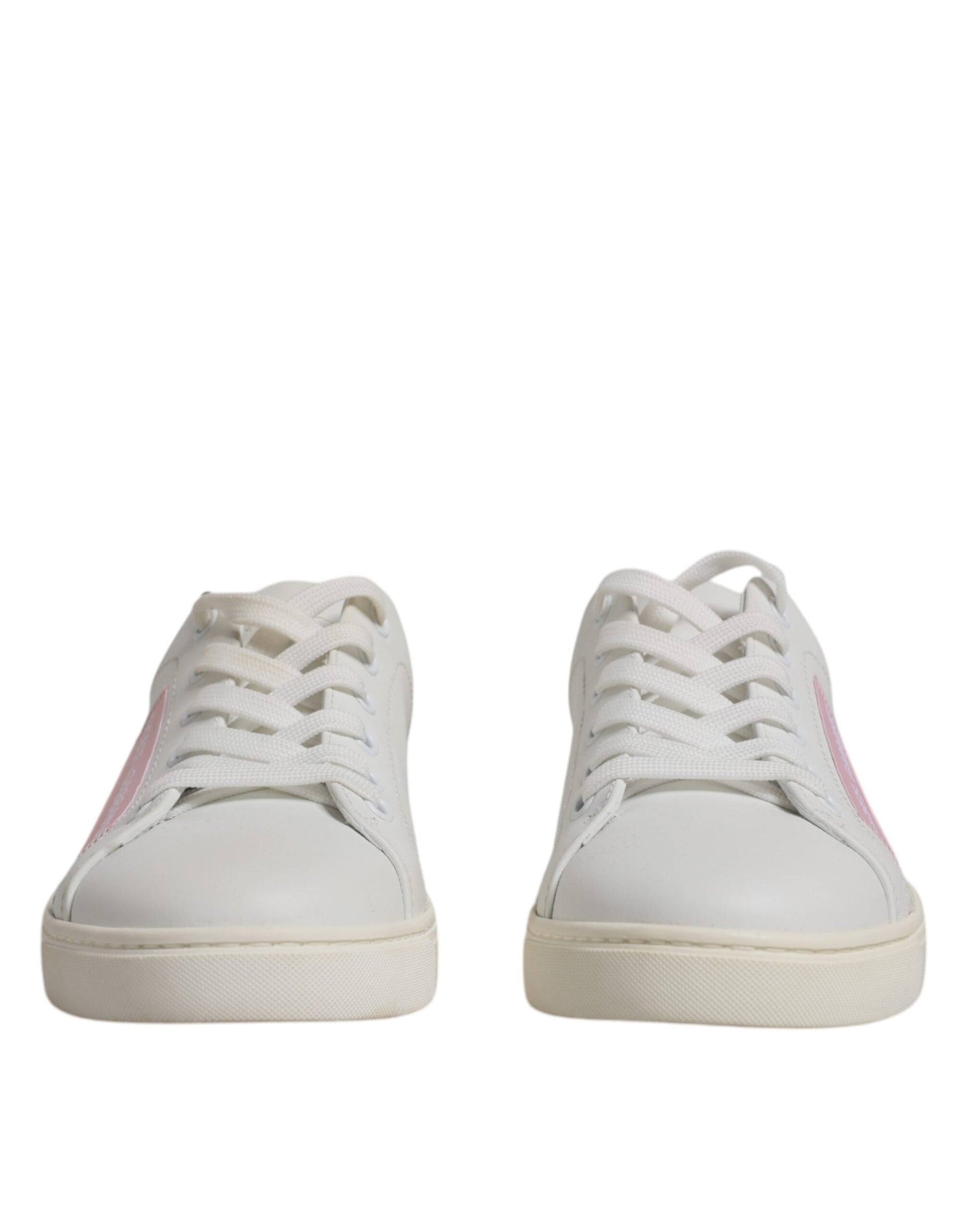 Dolce & Gabbana White Classic Calf Leather Sneakers Shoes Curated Luxury Accessories by Orvyn
