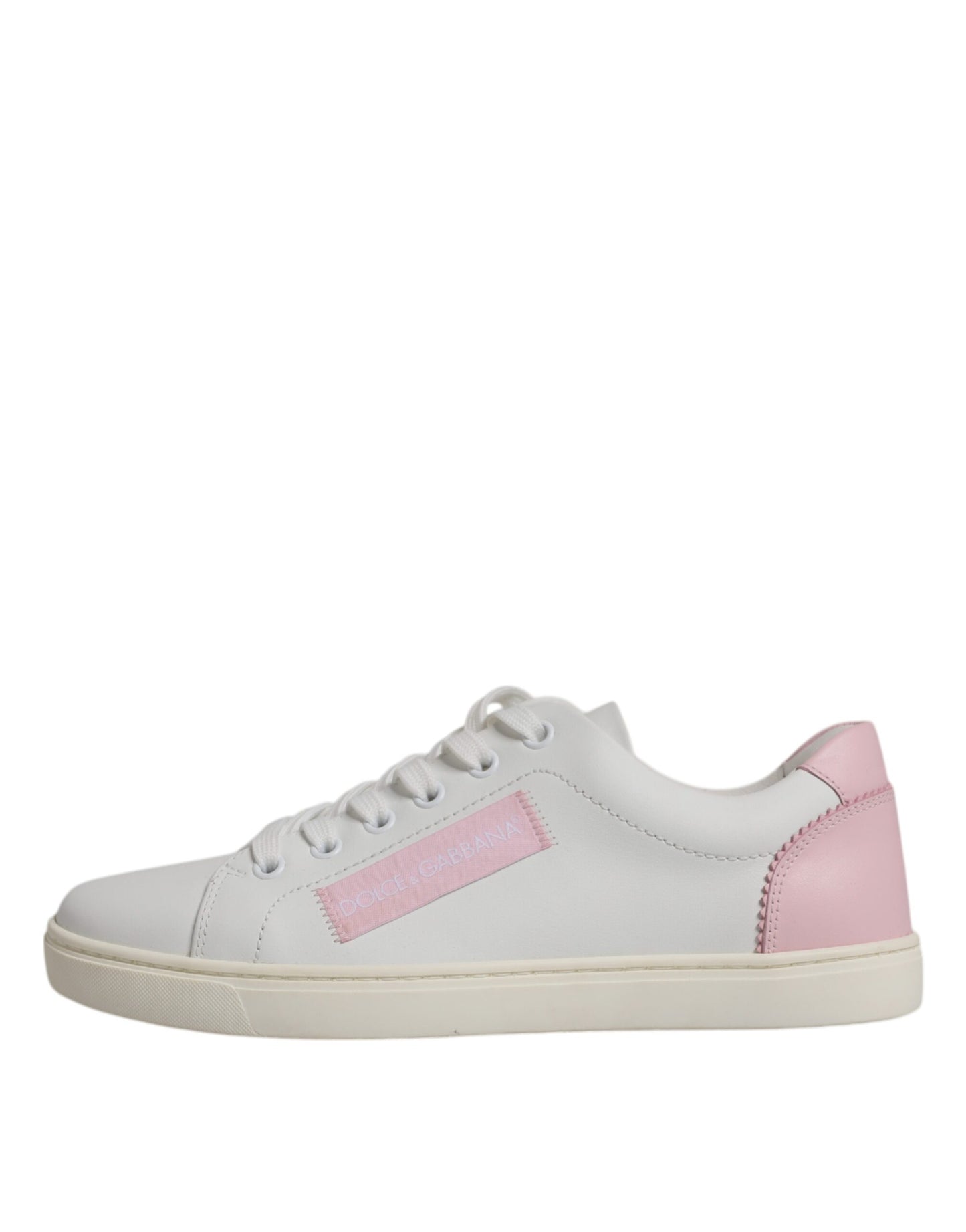 Dolce & Gabbana White Classic Calf Leather Sneakers Shoes Curated Luxury Accessories by Orvyn