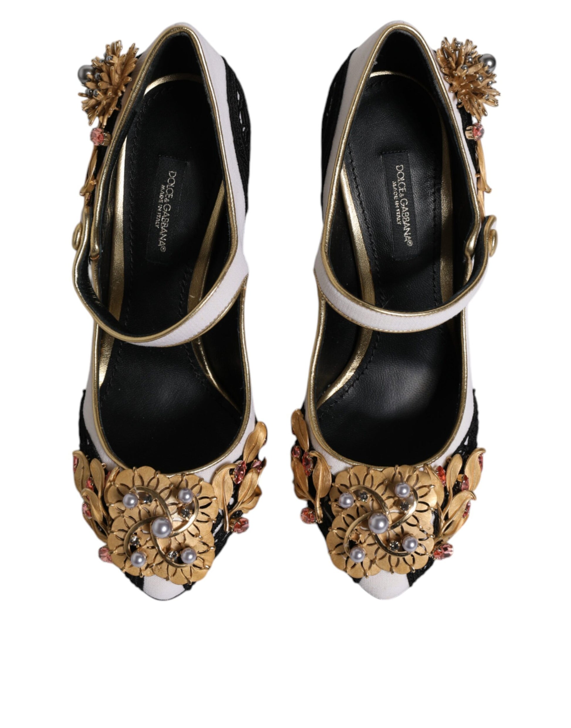 Dolce & Gabbana Multicolor Embellished Heels Pumps Shoes Curated Luxury Accessories by Orvyn