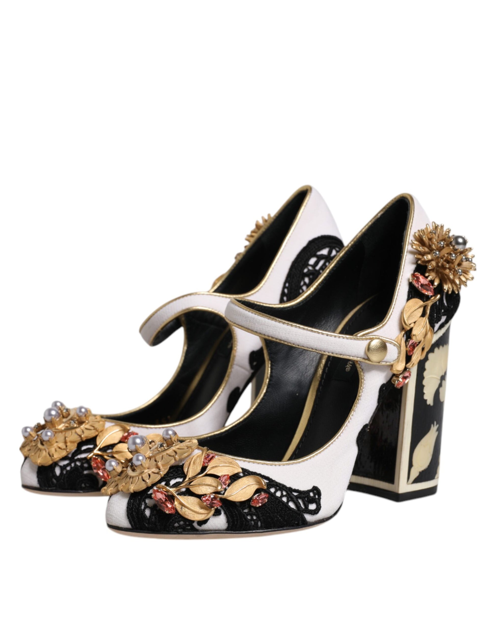 Dolce & Gabbana Multicolor Embellished Heels Pumps Shoes Curated Luxury Accessories by Orvyn