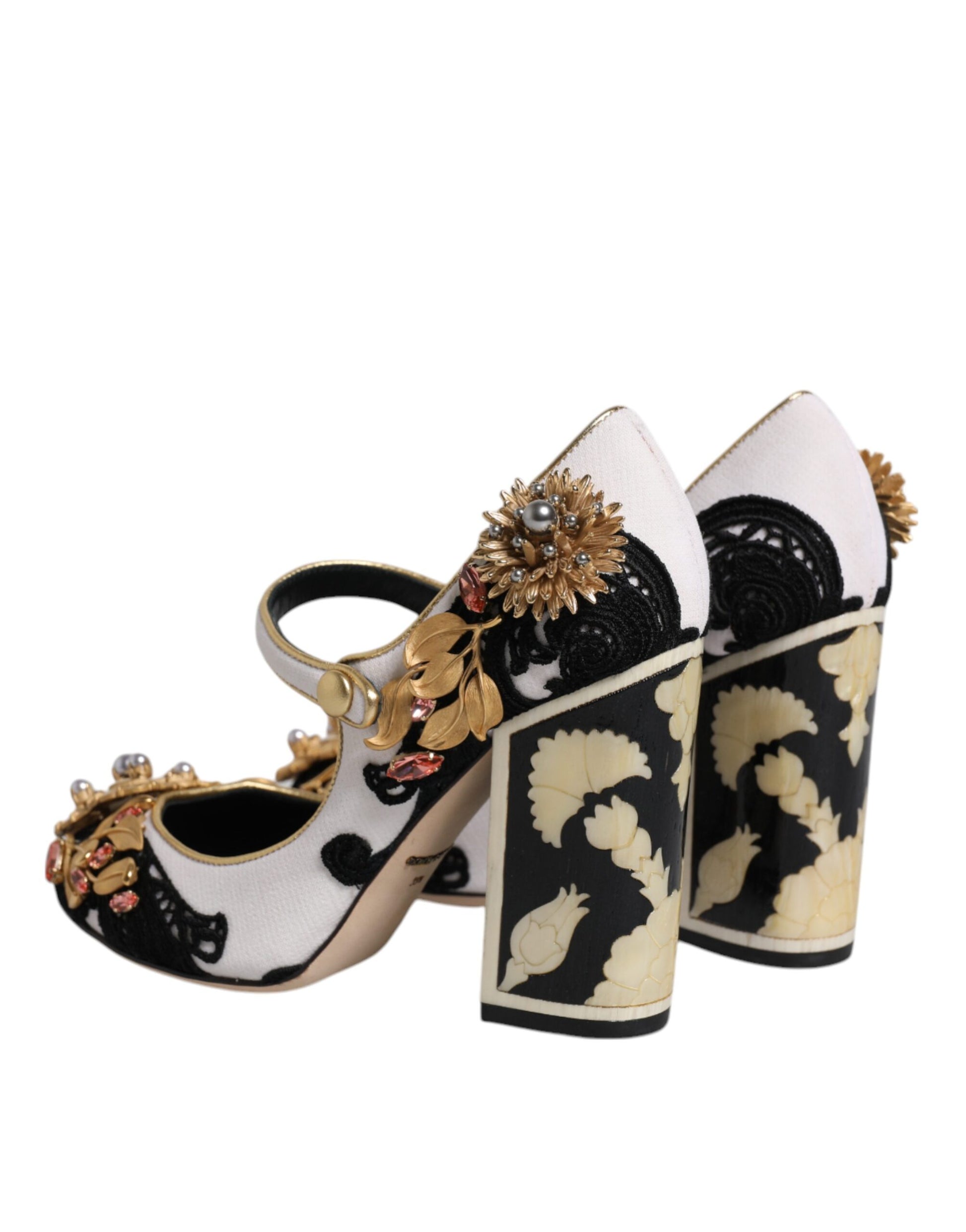 Dolce & Gabbana Multicolor Embellished Heels Pumps Shoes Curated Luxury Accessories by Orvyn