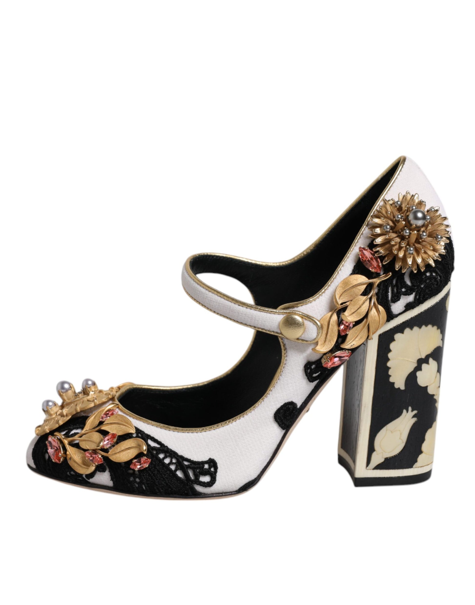 Dolce & Gabbana Multicolor Embellished Heels Pumps Shoes Curated Luxury Accessories by Orvyn