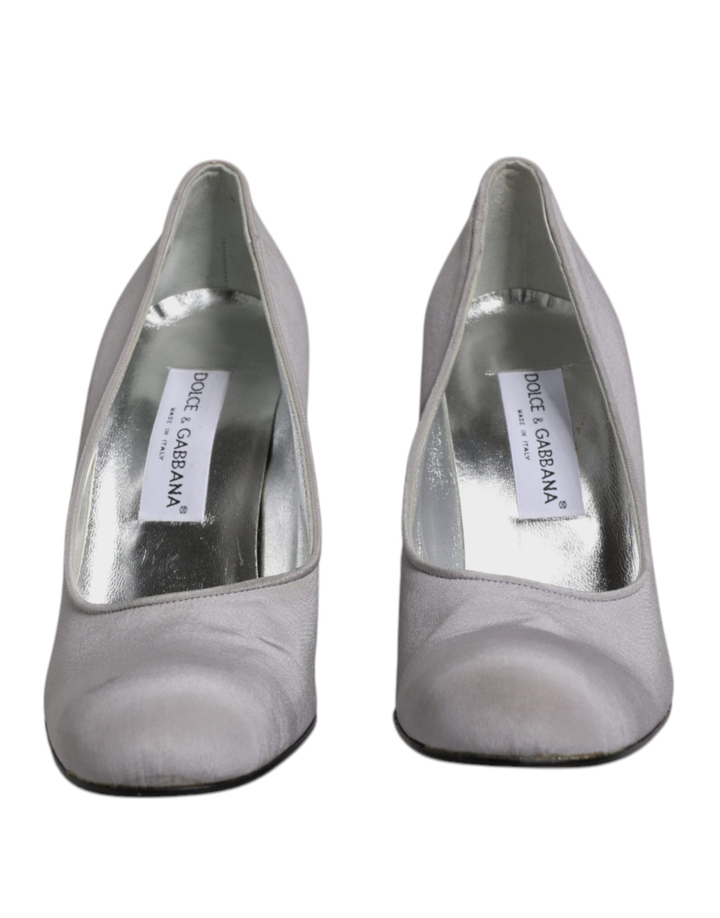 Dolce & Gabbana Gray Suede Leather High Heel Pumps Shoes Curated Luxury Accessories by Orvyn