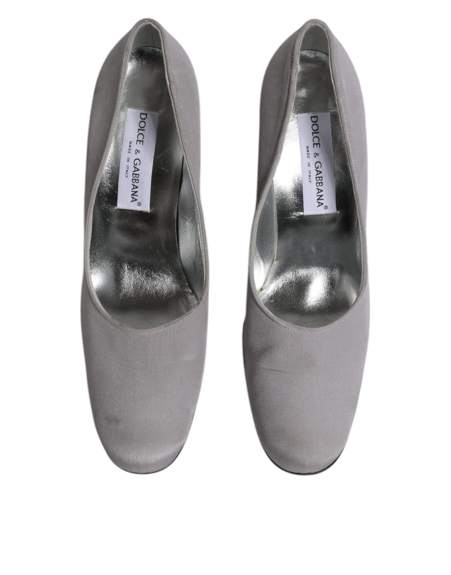 Dolce & Gabbana Gray Suede Leather High Heel Pumps Shoes Curated Luxury Accessories by Orvyn