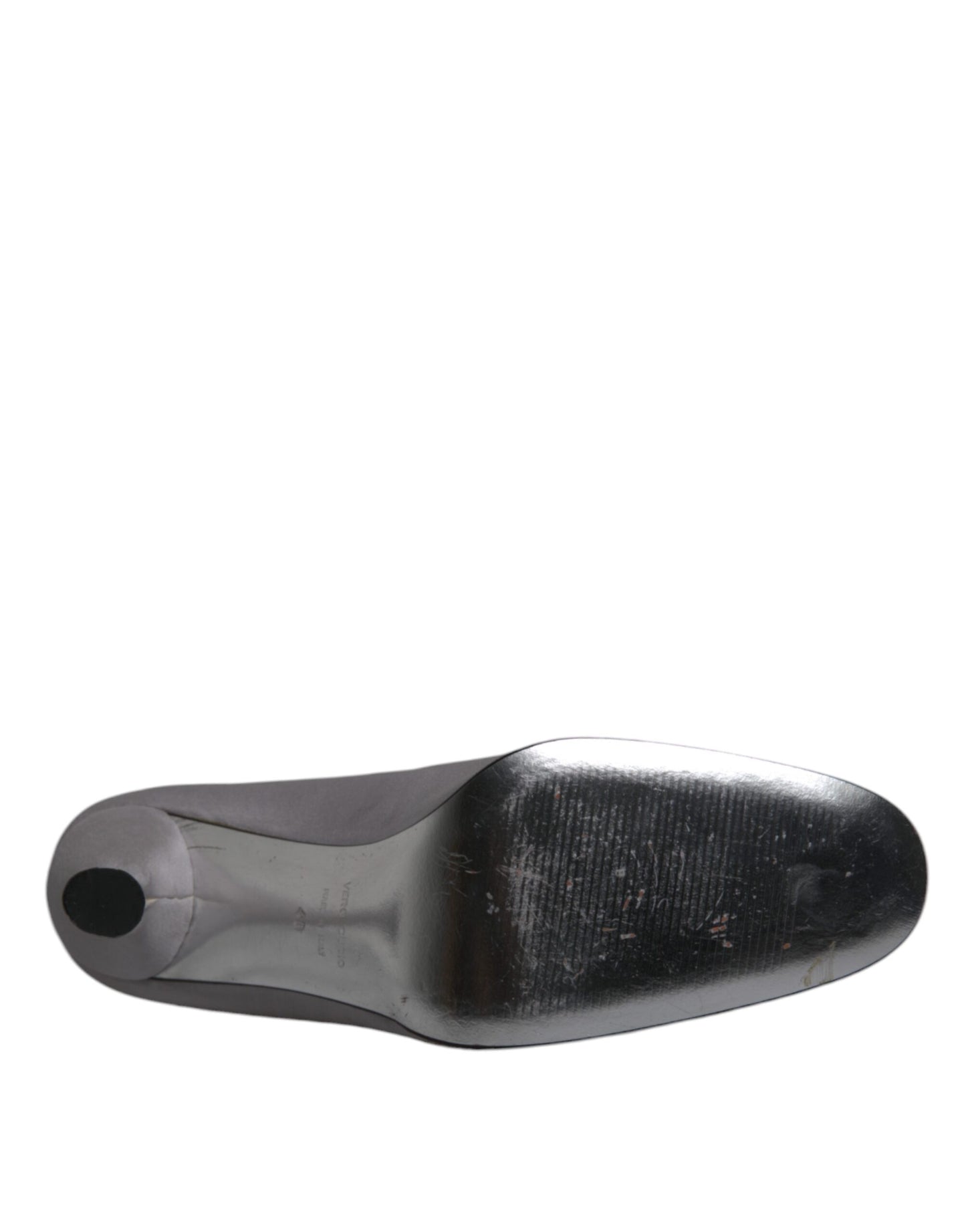 Dolce & Gabbana Gray Suede Leather High Heel Pumps Shoes Curated Luxury Accessories by Orvyn
