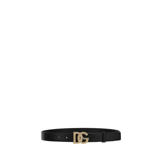 Dolce & Gabbana Black Calf Leather Bos Taurus Regular Belt Curated Luxury Accessories by Orvyn