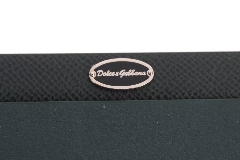 Dolce & Gabbana Green Leather Mouse Pad Curated Luxury Accessories by Orvyn