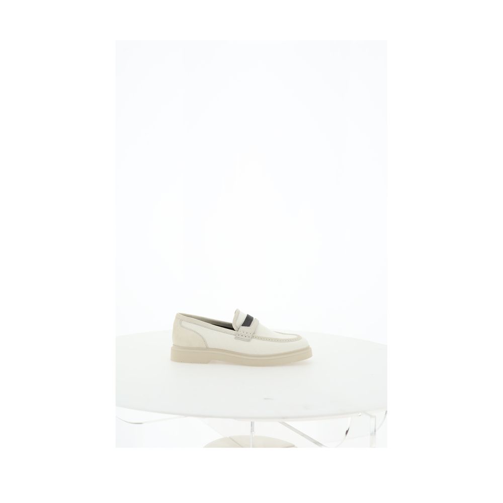 Brunello Cucinelli Beige Loafers Shoes Curated Luxury Accessories by Orvyn