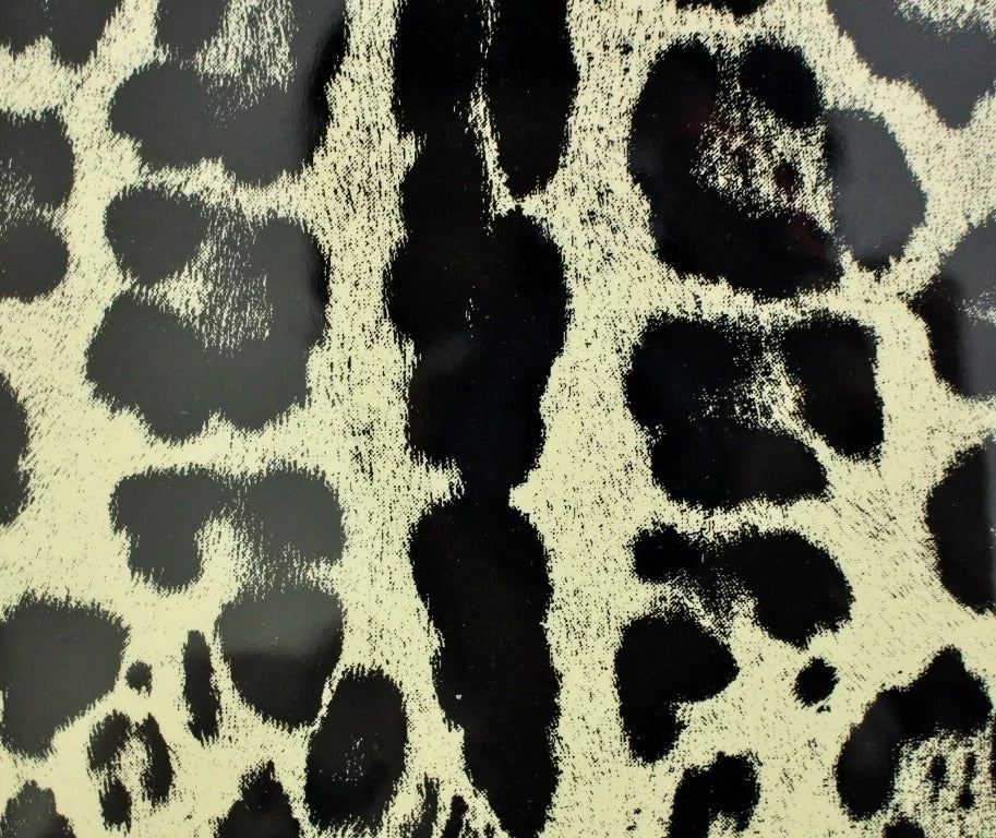 Dolce & Gabbana White Leopard Pattern Leather eBook Cover Tablet Case Curated Luxury Accessories by Orvyn