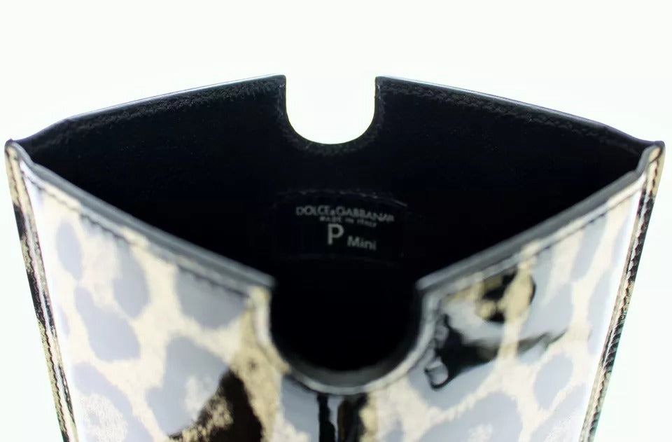 Dolce & Gabbana White Leopard Pattern Leather eBook Cover Tablet Case Curated Luxury Accessories by Orvyn