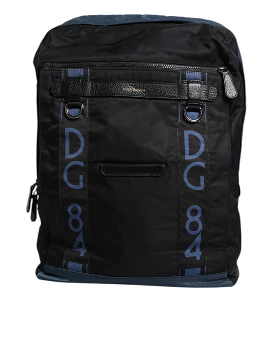 Dolce & Gabbana Black Nylon DG Logo School Backpack Bag Curated Luxury Accessories by Orvyn