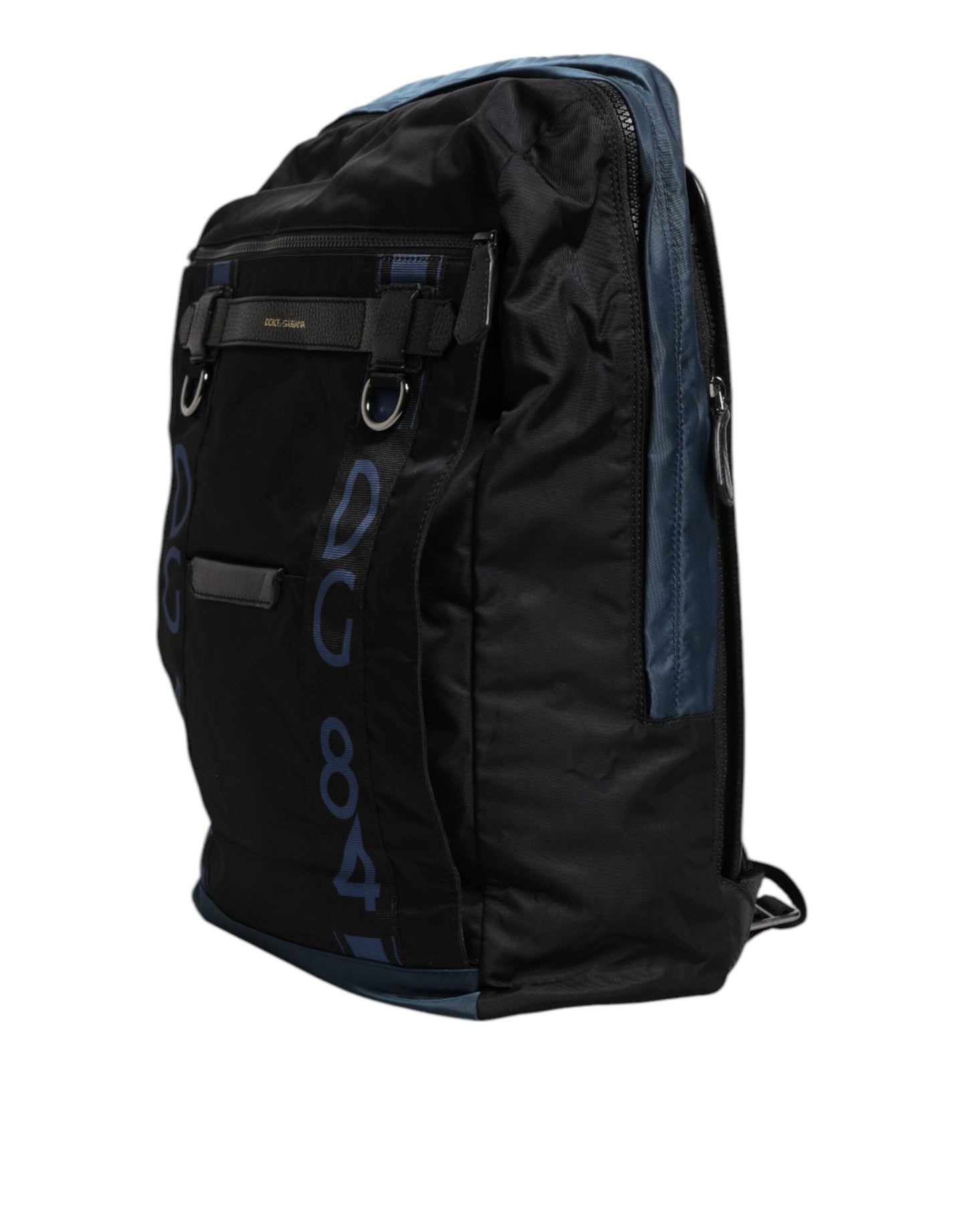 Dolce & Gabbana Black Nylon DG Logo School Backpack Bag Curated Luxury Accessories by Orvyn