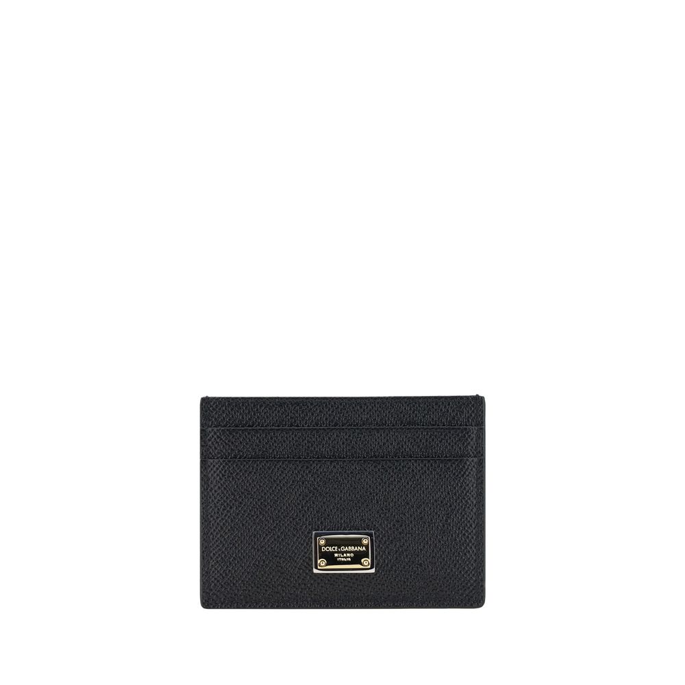 Dolce & Gabbana Black Calf Leather Bos Taurus Wallet Curated Luxury Accessories by Orvyn