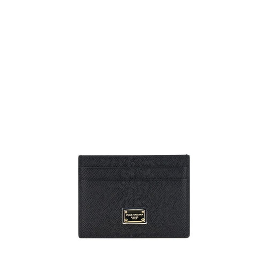 Dolce & Gabbana Black Calf Leather Bos Taurus Wallet Curated Luxury Accessories by Orvyn