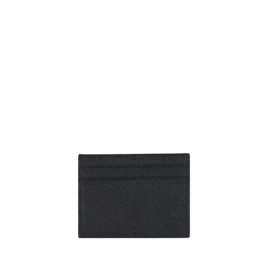Dolce & Gabbana Black Calf Leather Bos Taurus Wallet Curated Luxury Accessories by Orvyn