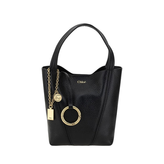 Chloé Black Calf Leather Bos Taurus Shoulder Bag Curated Luxury Accessories by Orvyn