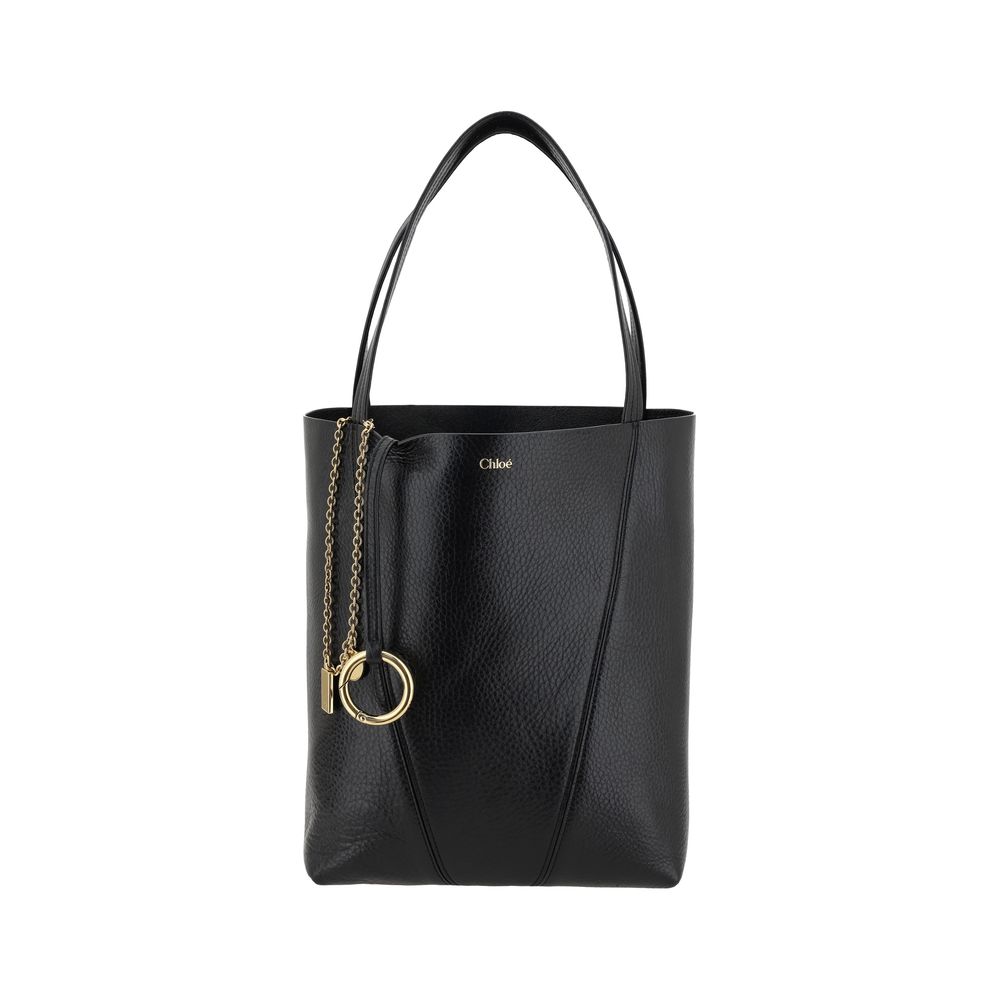 Chloé Black Calf Leather Bos Taurus Shoulder Bag Curated Luxury Accessories by Orvyn