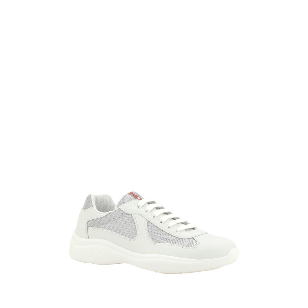 Prada White Polyamide Low Top Sneakers Curated Luxury Accessories by Orvyn