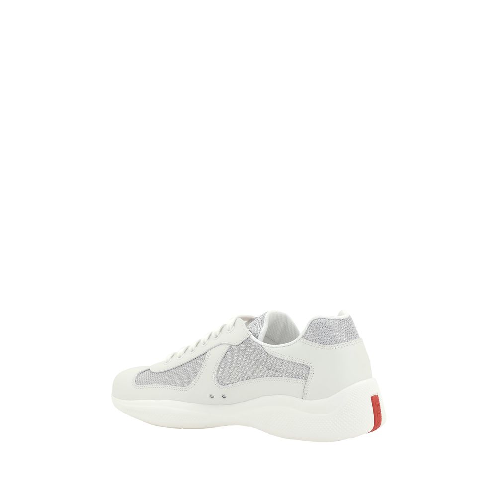Prada White Polyamide Low Top Sneakers Curated Luxury Accessories by Orvyn