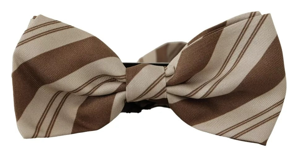 Dolce & Gabbana Multicolor Patterned Adjustable Neck Bow Tie Men Curated Luxury Accessories by Orvyn