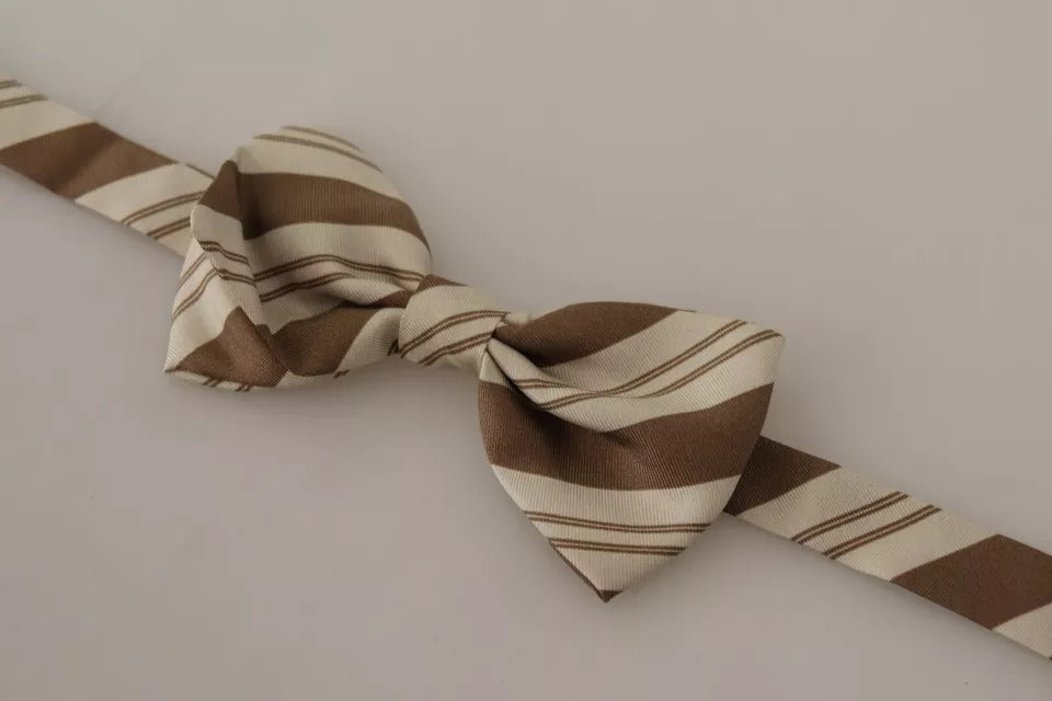Dolce & Gabbana Multicolor Patterned Adjustable Neck Bow Tie Men Curated Luxury Accessories by Orvyn