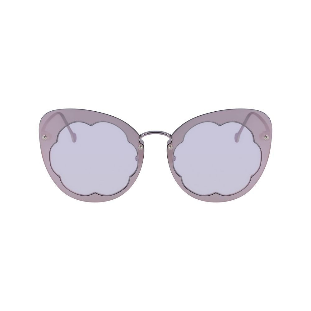 Salvatore Ferragamo Purple Metal Sunglasses Curated Luxury Accessories by Orvyn