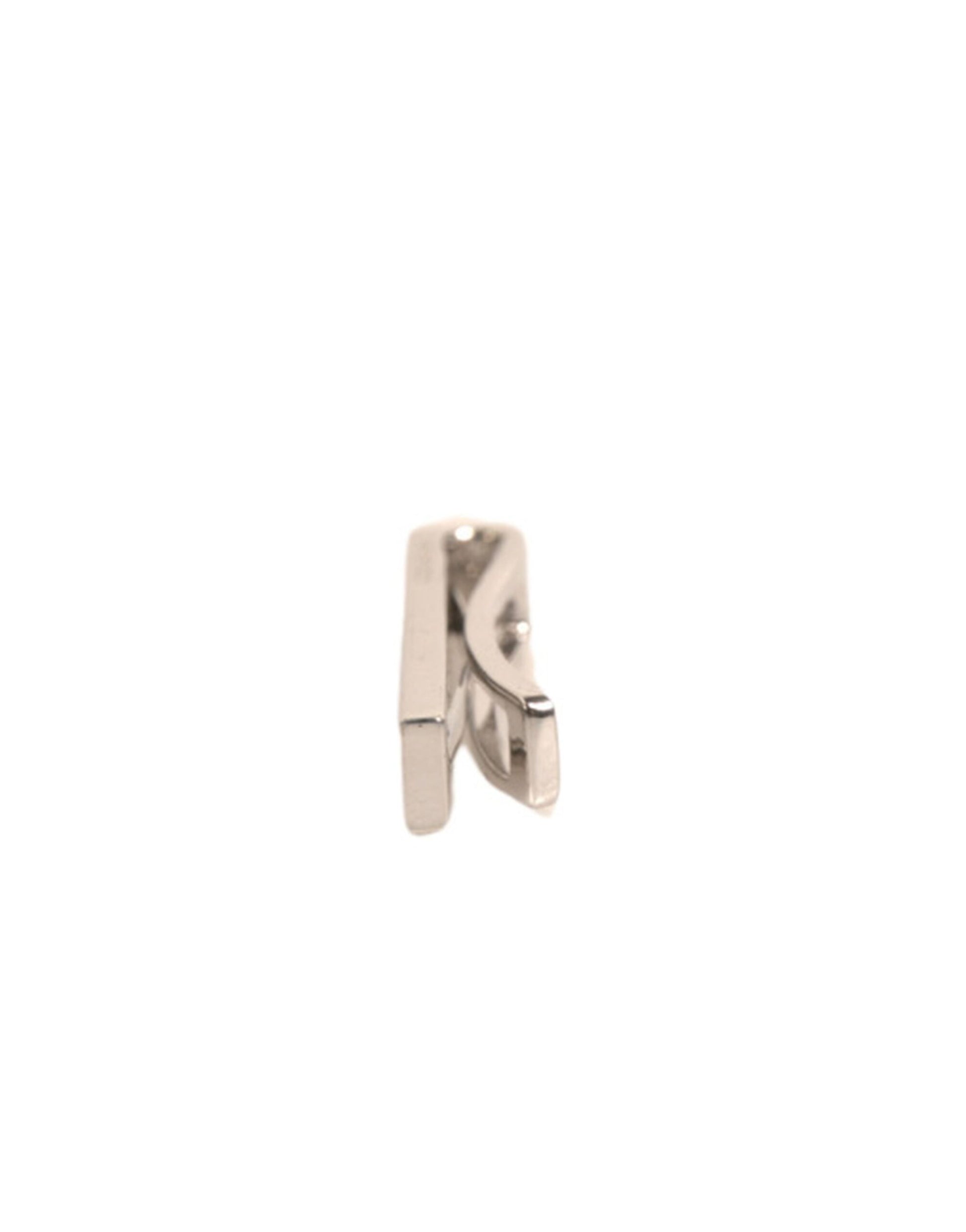 Dolce & Gabbana Silver Tone Brass Logo Branded Tie Clip Bar Curated Luxury Accessories by Orvyn