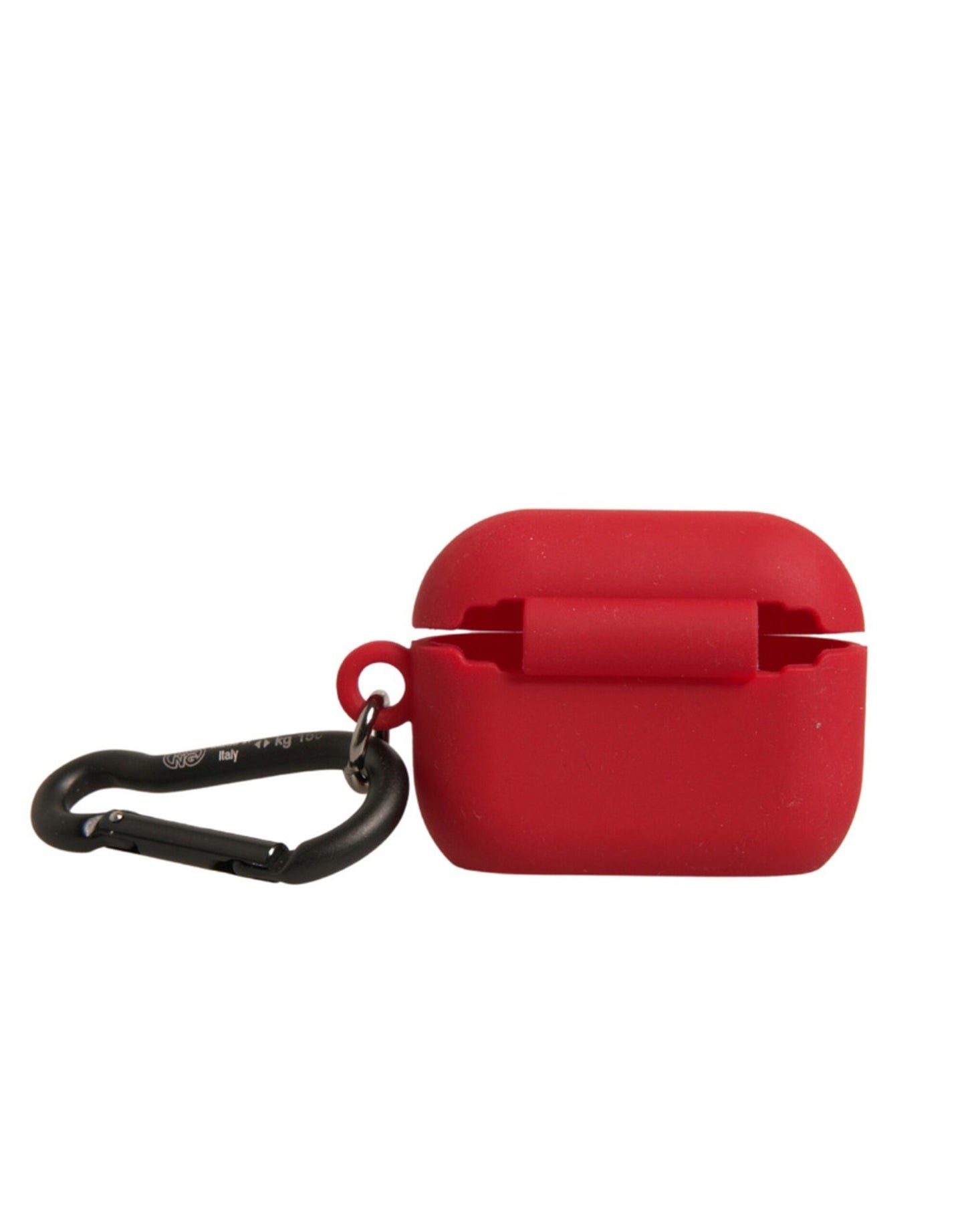 Dolce & Gabbana Red Silicone Rubber Logo Embossed Airpods Case rot