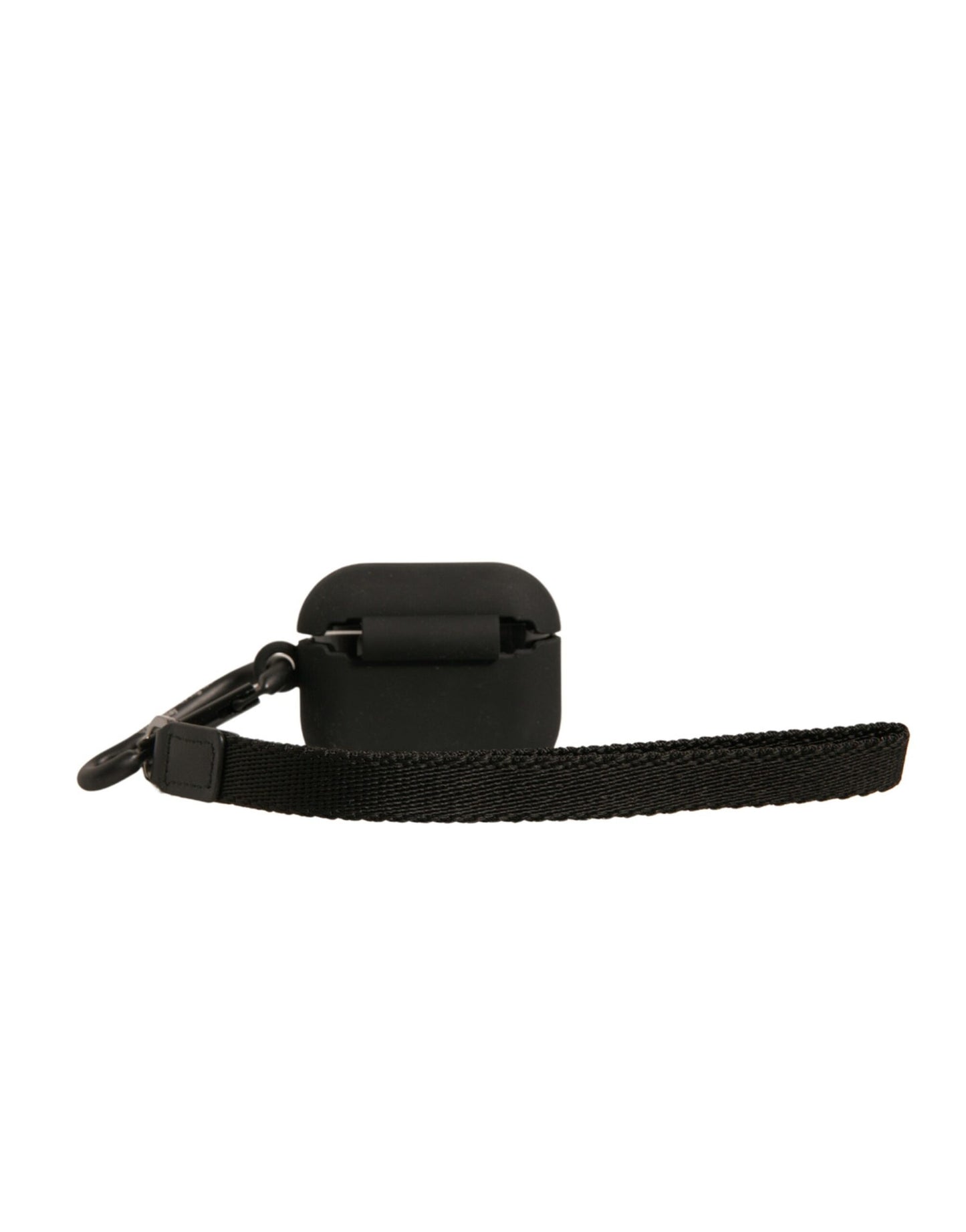 Dolce & Gabbana Black Silicone Rubber Logo Embossed Airpods Case Curated Luxury Accessories by Orvyn