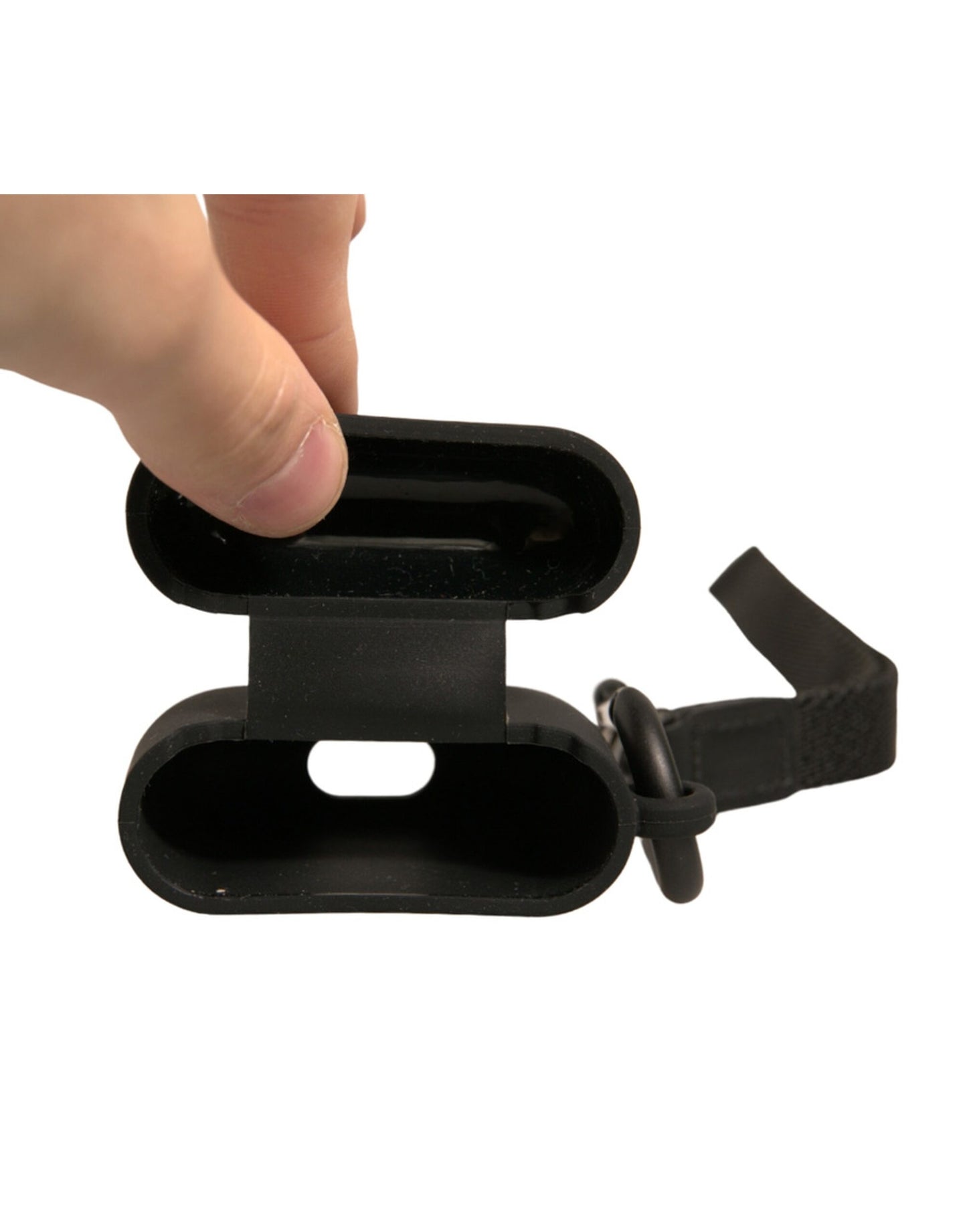 Dolce & Gabbana Black Silicone Rubber Logo Embossed Airpods Case Curated Luxury Accessories by Orvyn