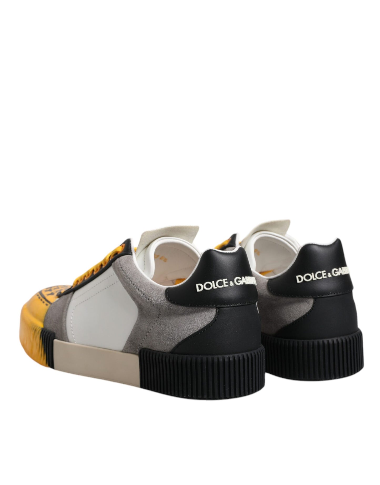 Dolce & Gabbana Multicolor Leather DNA Low Top Sneakers Shoes Curated Luxury Accessories by Orvyn