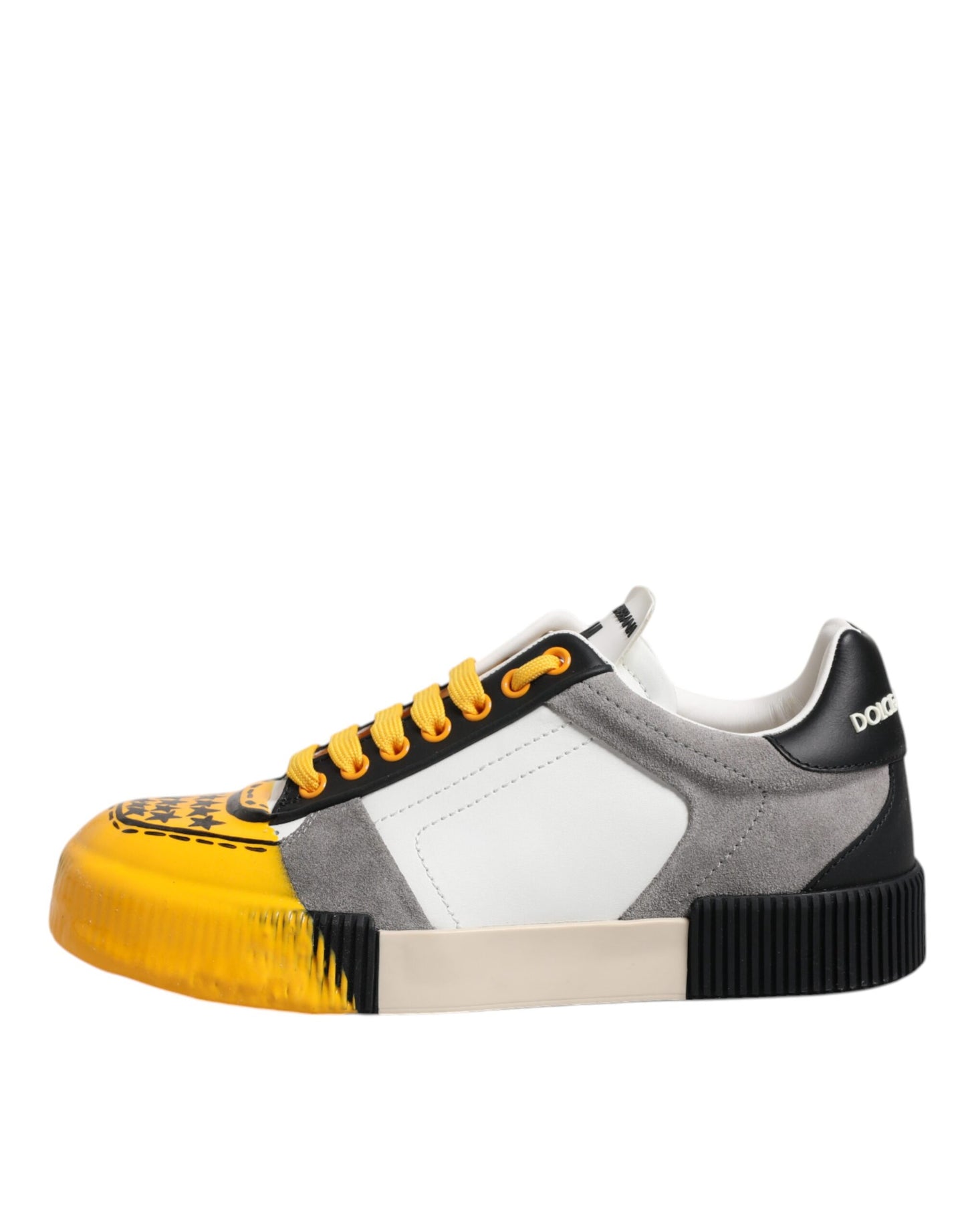 Dolce & Gabbana Multicolor Leather DNA Low Top Sneakers Shoes Curated Luxury Accessories by Orvyn