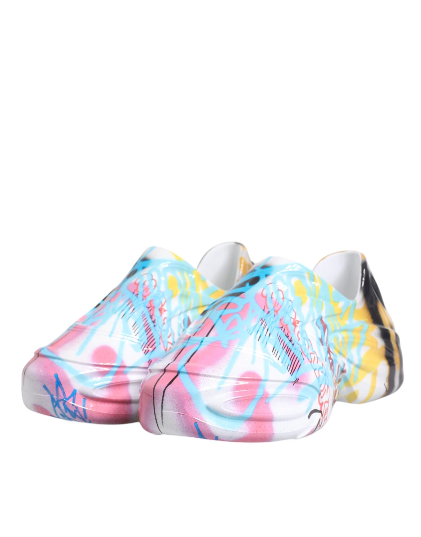 Dolce & Gabbana Multicolor Graffiti Daymaster Sneakers Shoes Curated Luxury Accessories by Orvyn