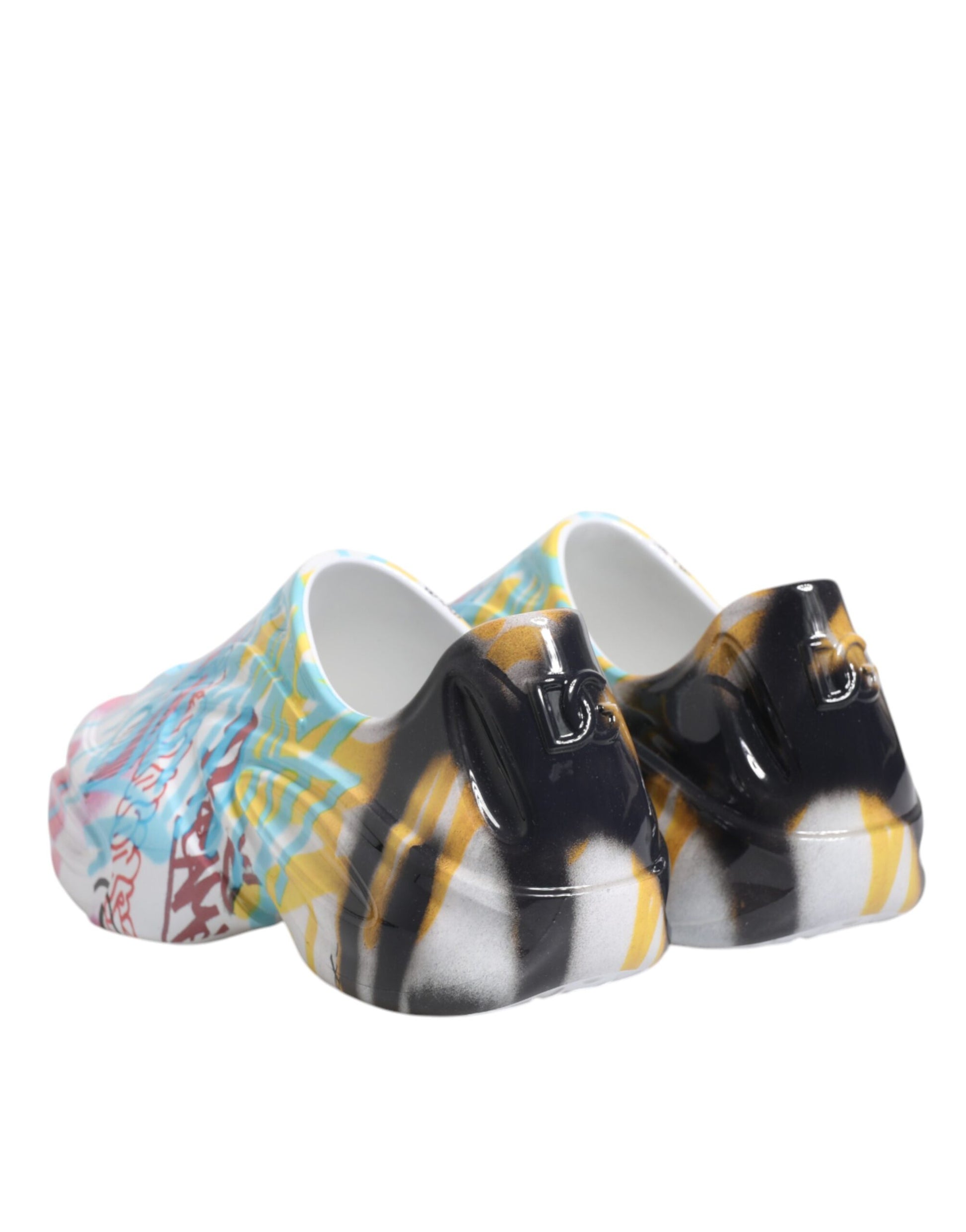 Dolce & Gabbana Multicolor Graffiti Daymaster Sneakers Shoes Curated Luxury Accessories by Orvyn