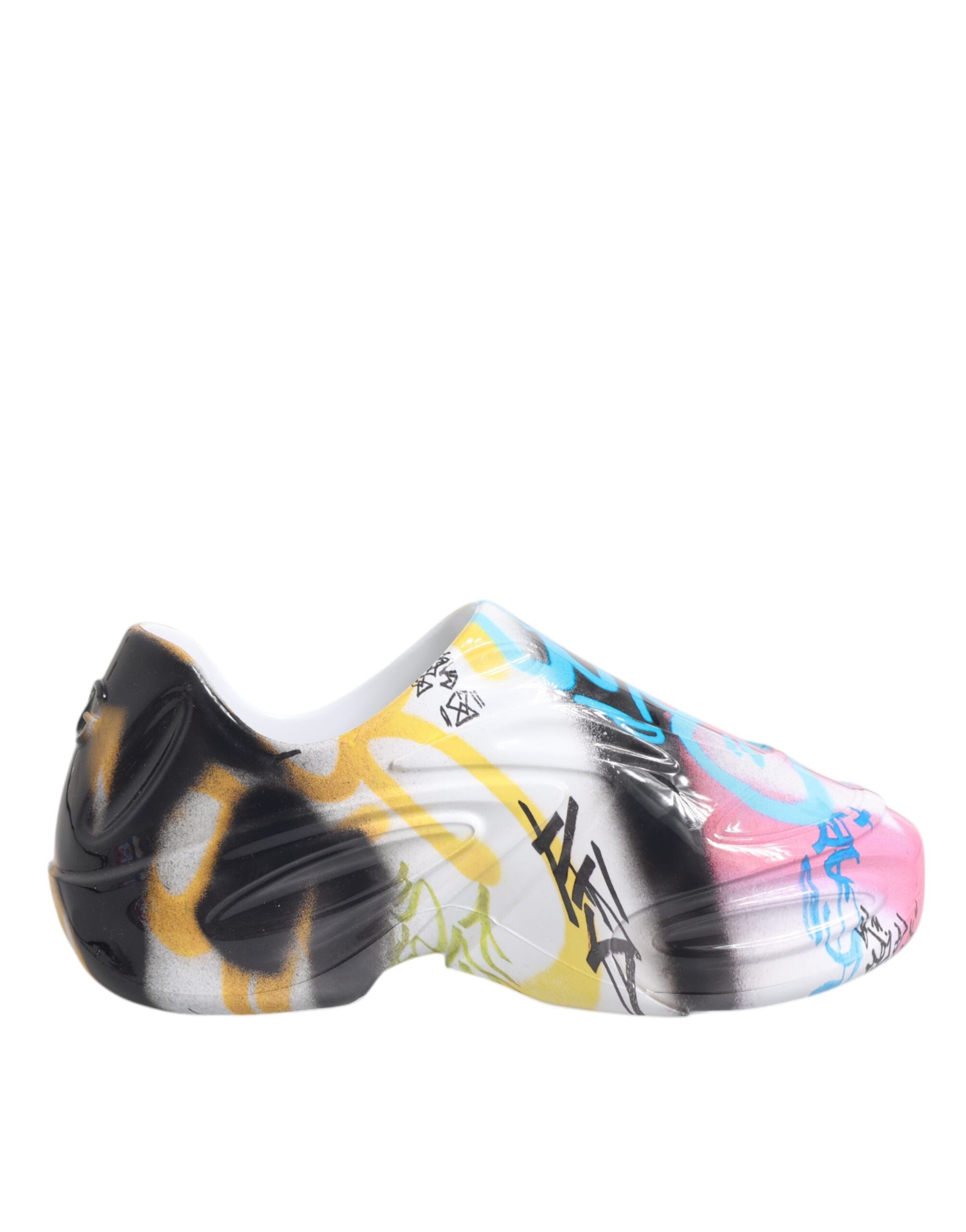 Dolce & Gabbana Multicolor Graffiti Daymaster Sneakers Shoes Curated Luxury Accessories by Orvyn