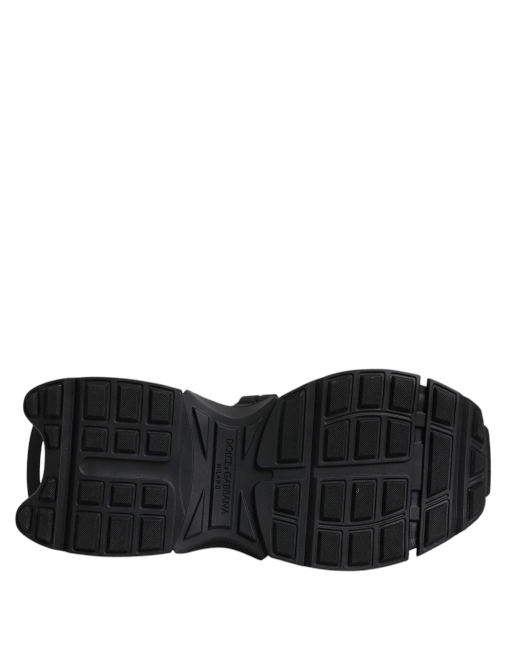 Dolce & Gabbana Black Low Top Space Lace Up Sneakers Shoes Curated Luxury Accessories by Orvyn