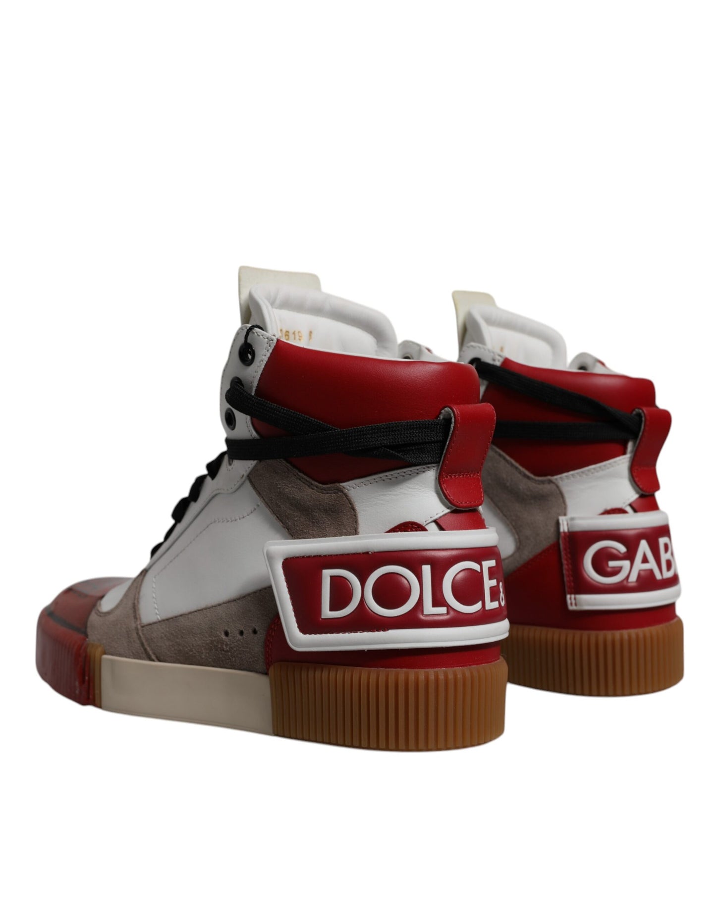 Dolce & Gabbana Multicolor Leather High Top Sneakers Shoes Curated Luxury Accessories by Orvyn