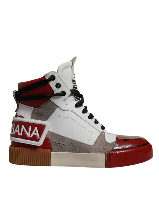 Dolce & Gabbana Multicolor Leather High Top Sneakers Shoes Curated Luxury Accessories by Orvyn