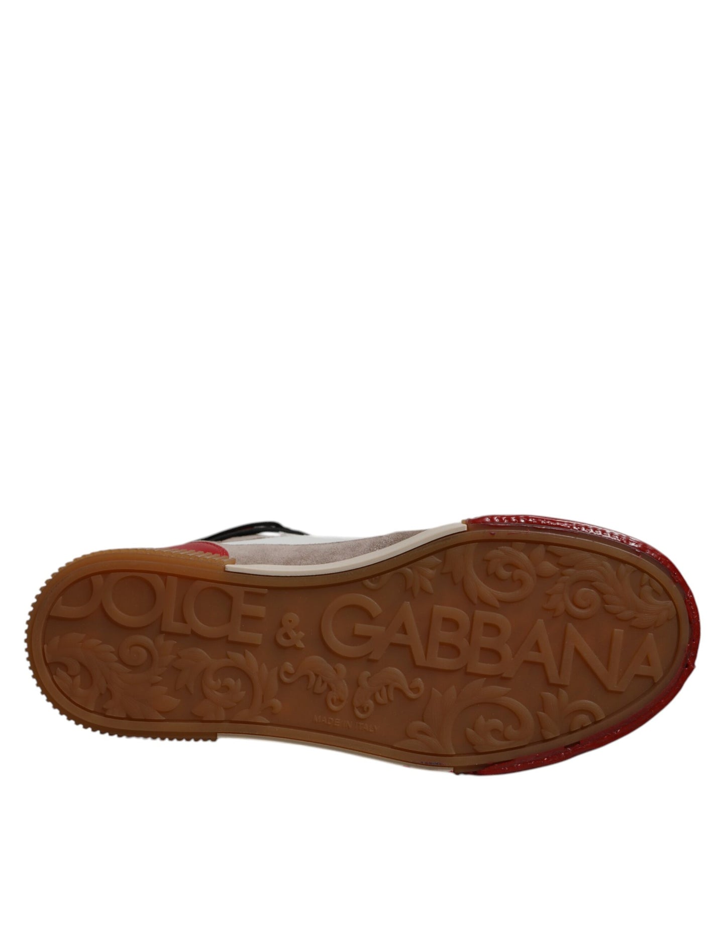 Dolce & Gabbana Multicolor Leather High Top Sneakers Shoes Curated Luxury Accessories by Orvyn