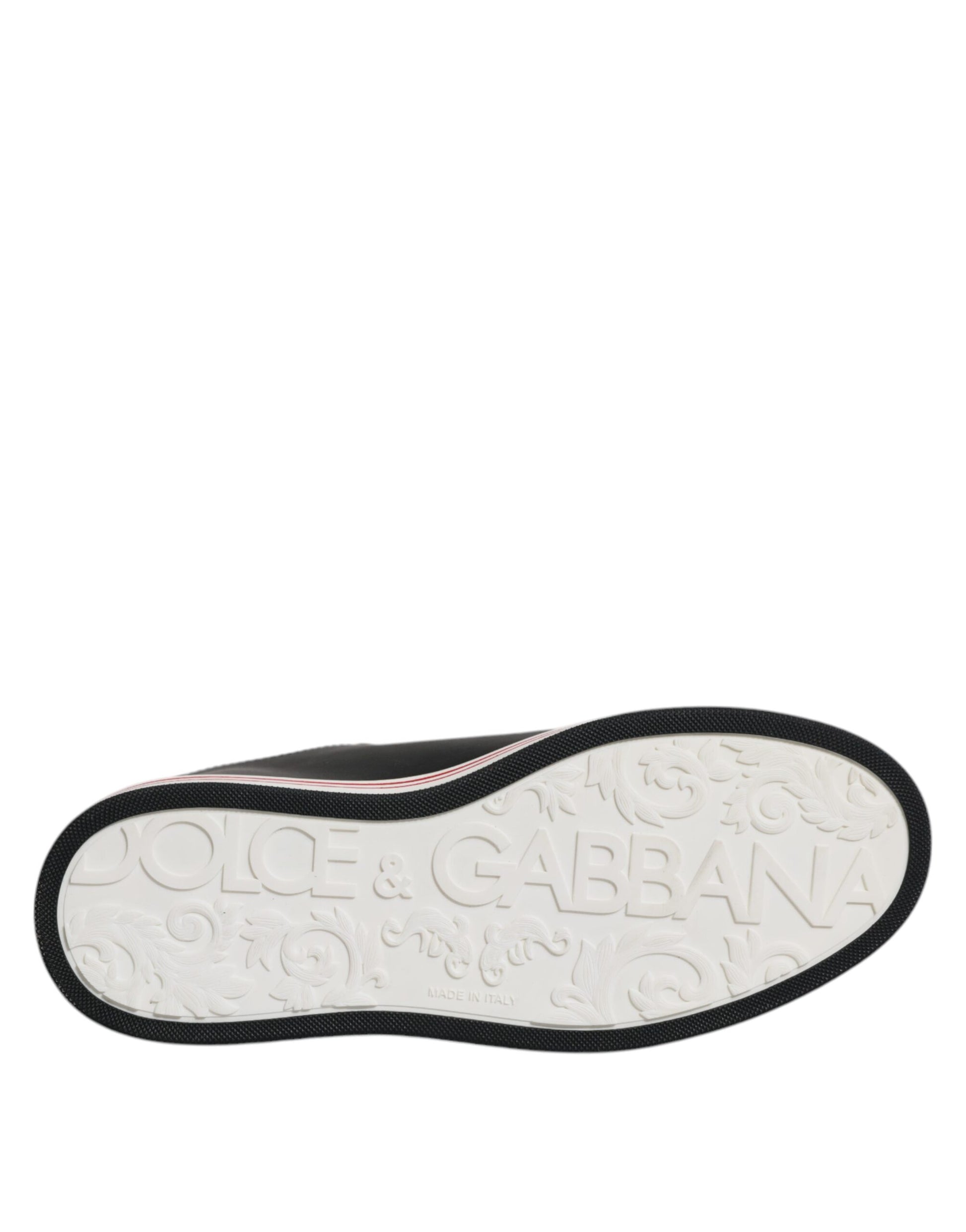 Dolce & Gabbana Black Leather Low Top Men Sneakers Shoes Curated Luxury Accessories by Orvyn